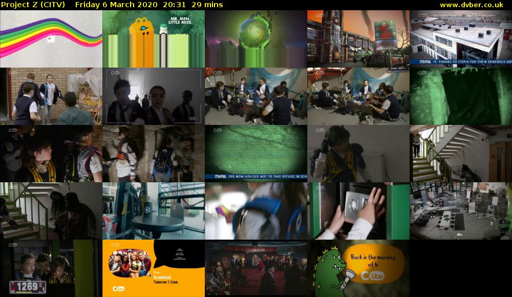 Project Z (CITV) Friday 6 March 2020 20:31 - 21:00