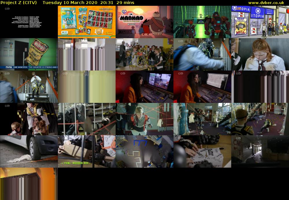 Project Z (CITV) Tuesday 10 March 2020 20:31 - 21:00