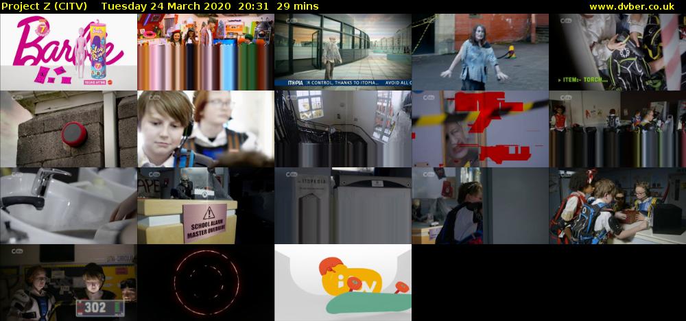Project Z (CITV) Tuesday 24 March 2020 20:31 - 21:00
