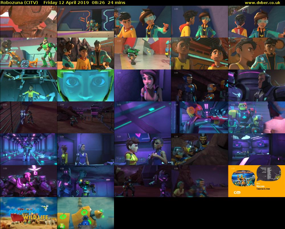 Robozuna (CITV) Friday 12 April 2019 08:26 - 08:50