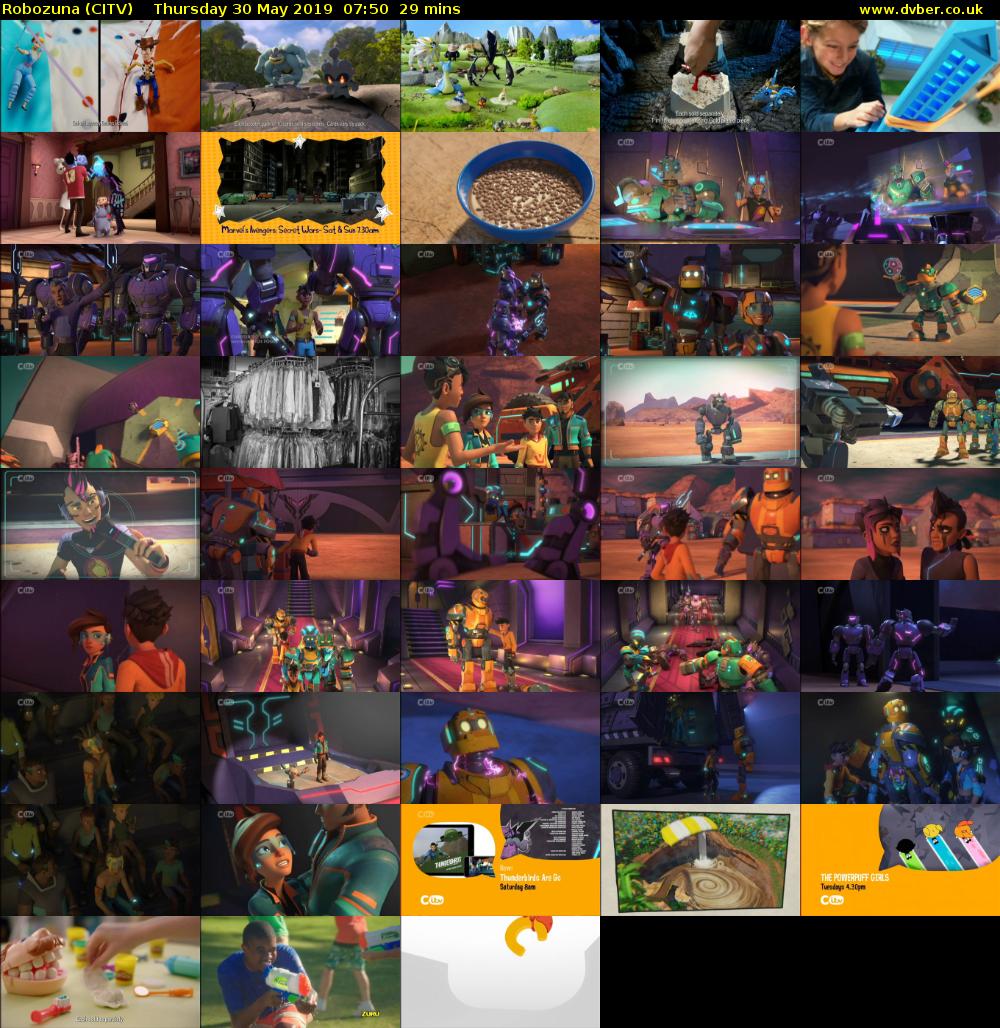 Robozuna (CITV) Thursday 30 May 2019 07:50 - 08:19