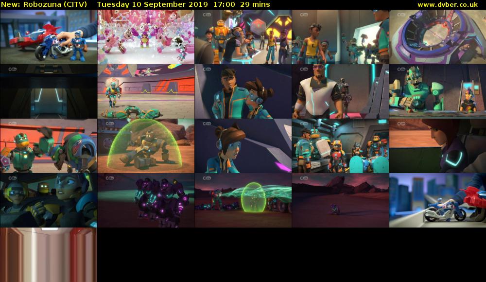 Robozuna (CITV) Tuesday 10 September 2019 17:00 - 17:29