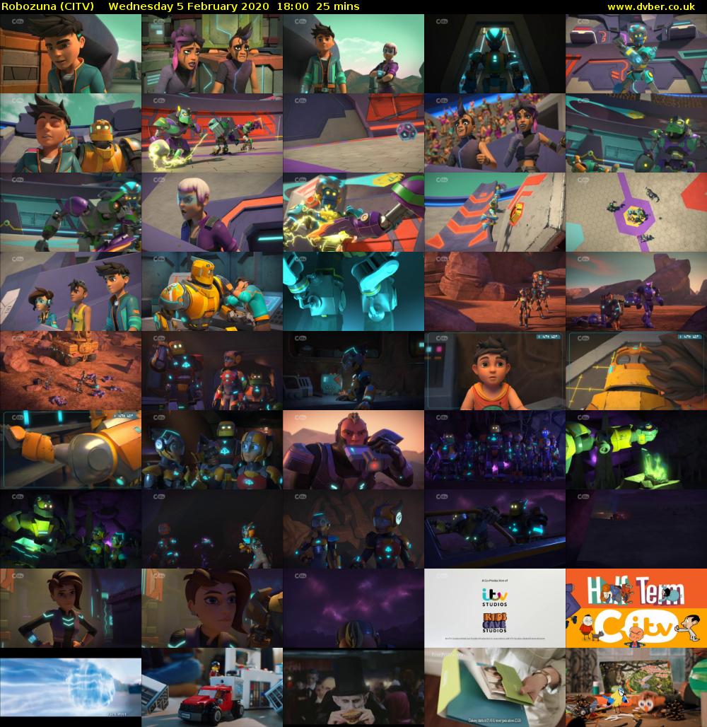 Robozuna (CITV) Wednesday 5 February 2020 18:00 - 18:25