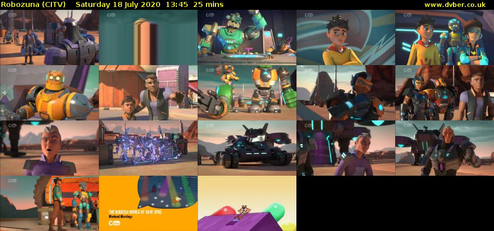 Robozuna (CITV) Saturday 18 July 2020 13:45 - 14:10