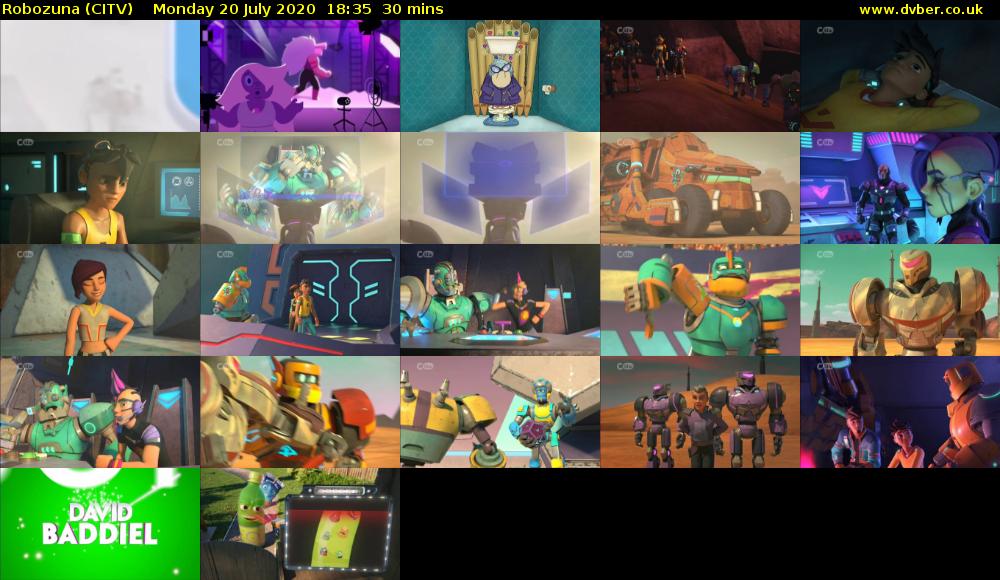 Robozuna (CITV) Monday 20 July 2020 18:35 - 19:05