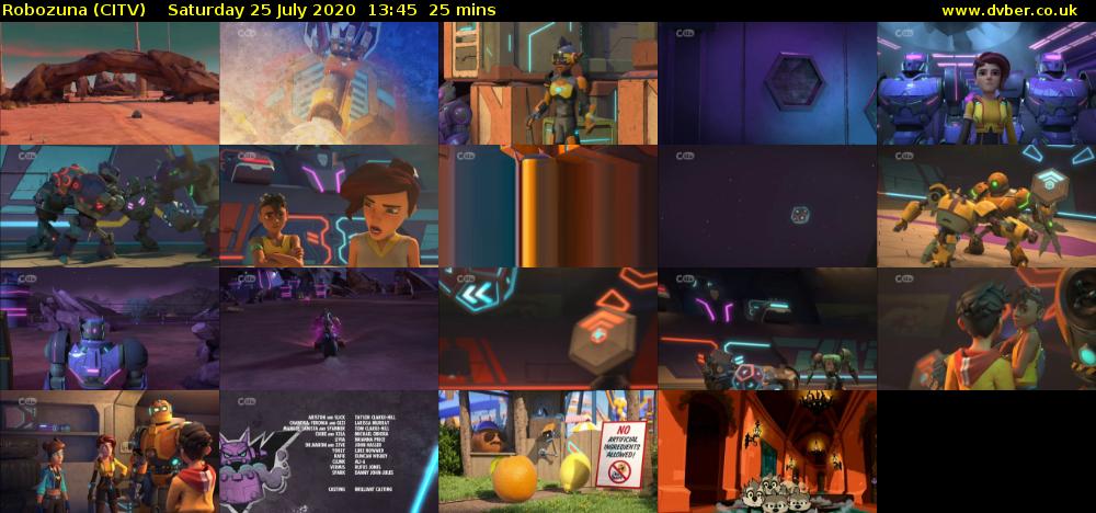 Robozuna (CITV) Saturday 25 July 2020 13:45 - 14:10