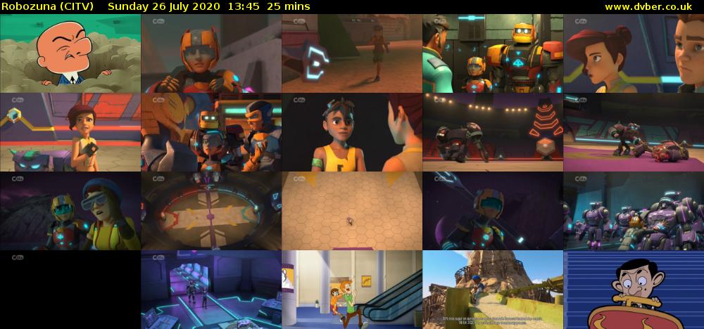 Robozuna (CITV) Sunday 26 July 2020 13:45 - 14:10