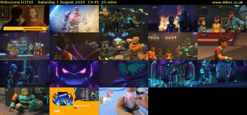 Robozuna (CITV) Saturday 1 August 2020 13:45 - 14:10