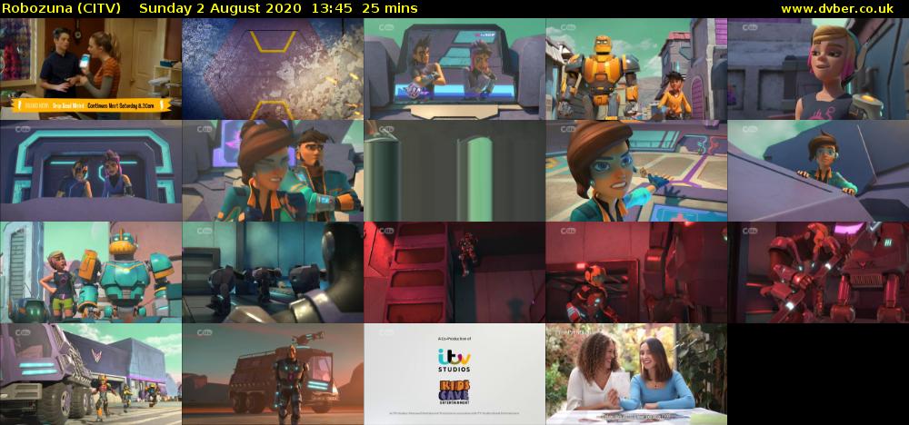 Robozuna (CITV) Sunday 2 August 2020 13:45 - 14:10