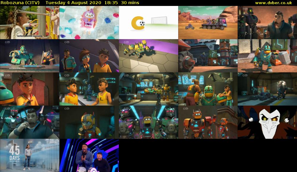 Robozuna (CITV) Tuesday 4 August 2020 18:35 - 19:05