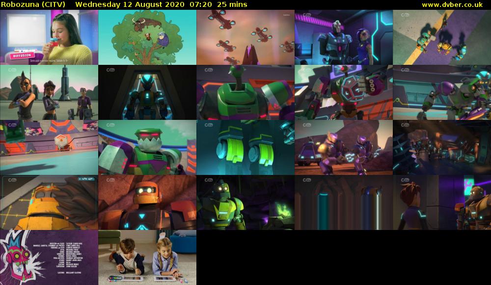 Robozuna (CITV) Wednesday 12 August 2020 07:20 - 07:45