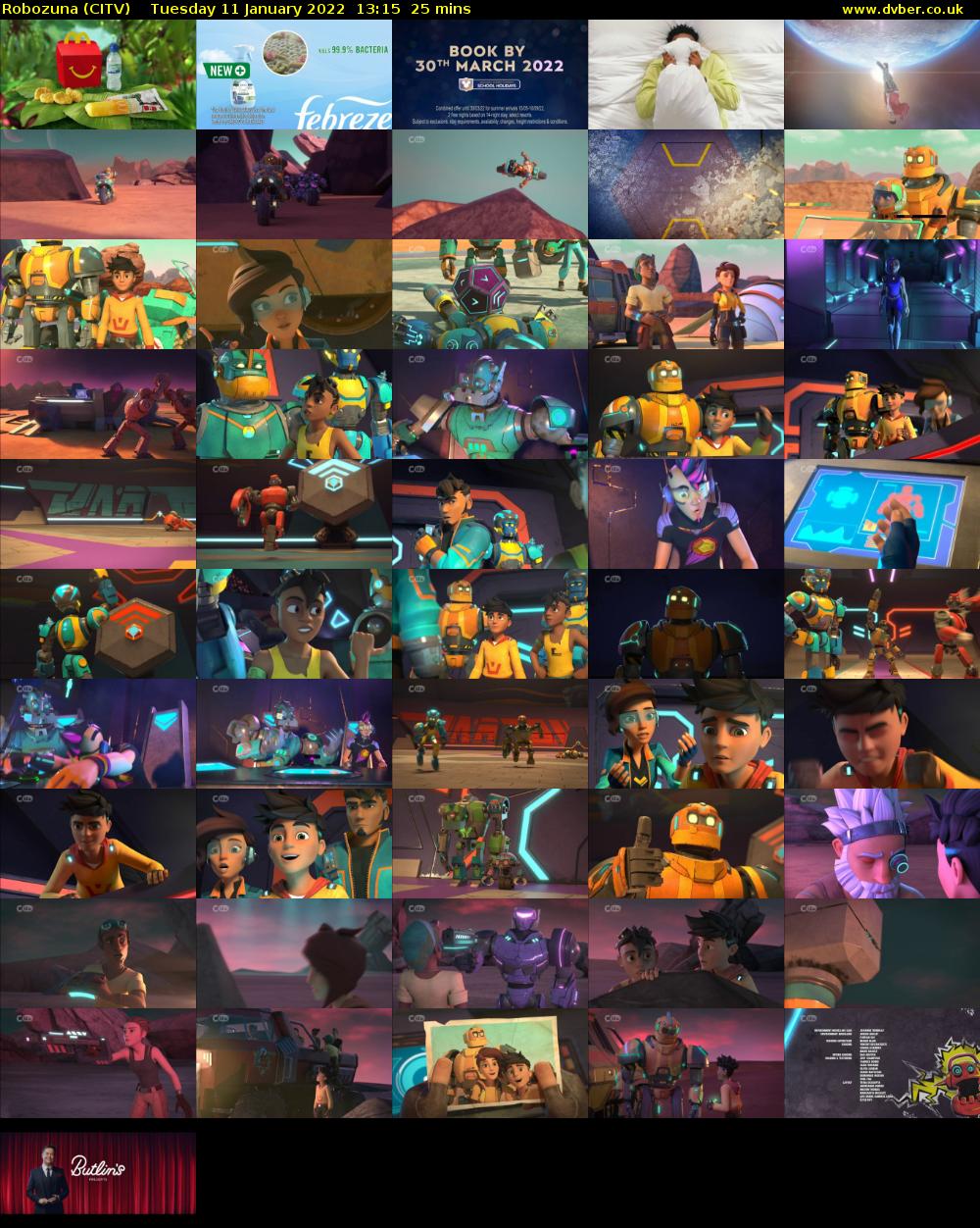 Robozuna (CITV) Tuesday 11 January 2022 13:15 - 13:40