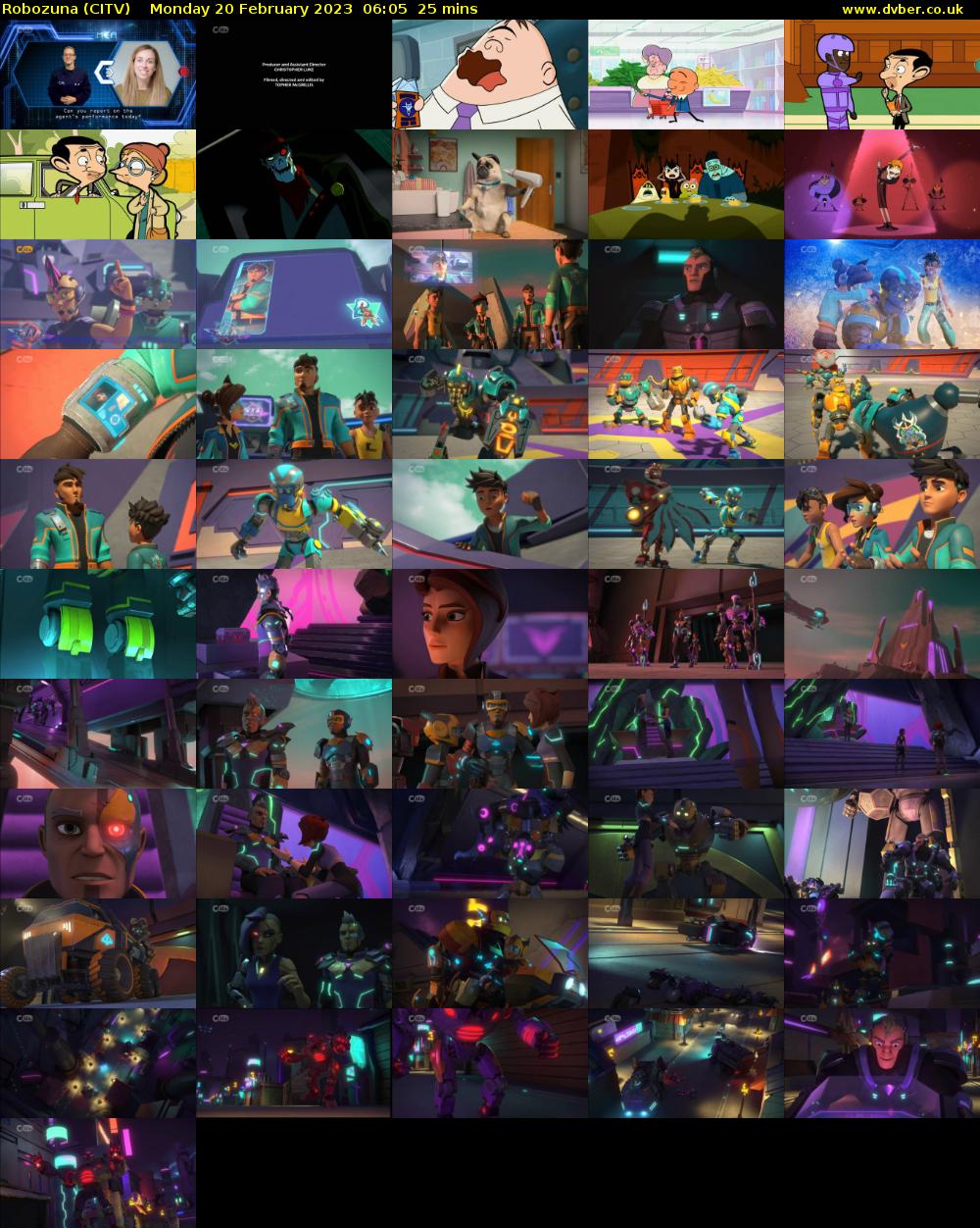 Robozuna (CITV) Monday 20 February 2023 06:05 - 06:30