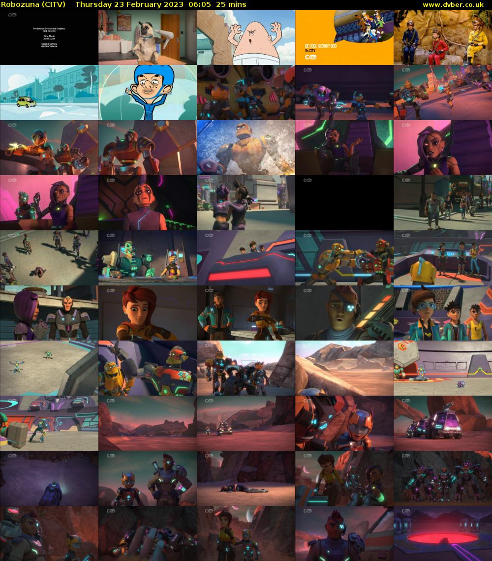 Robozuna (CITV) Thursday 23 February 2023 06:05 - 06:30