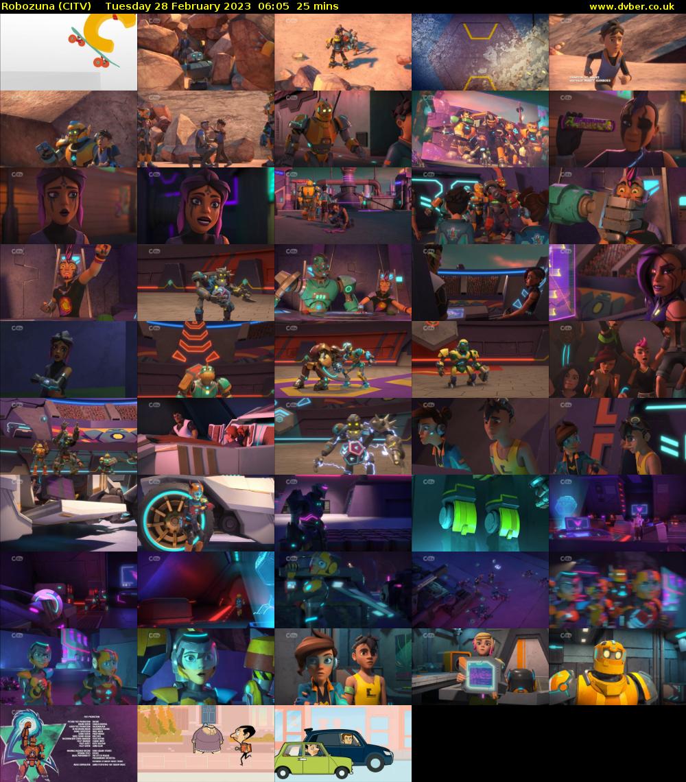 Robozuna (CITV) Tuesday 28 February 2023 06:05 - 06:30