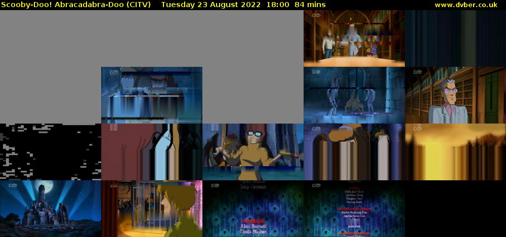 Scooby-Doo! Abracadabra-Doo (CITV) Tuesday 23 August 2022 18:00 - 19:24