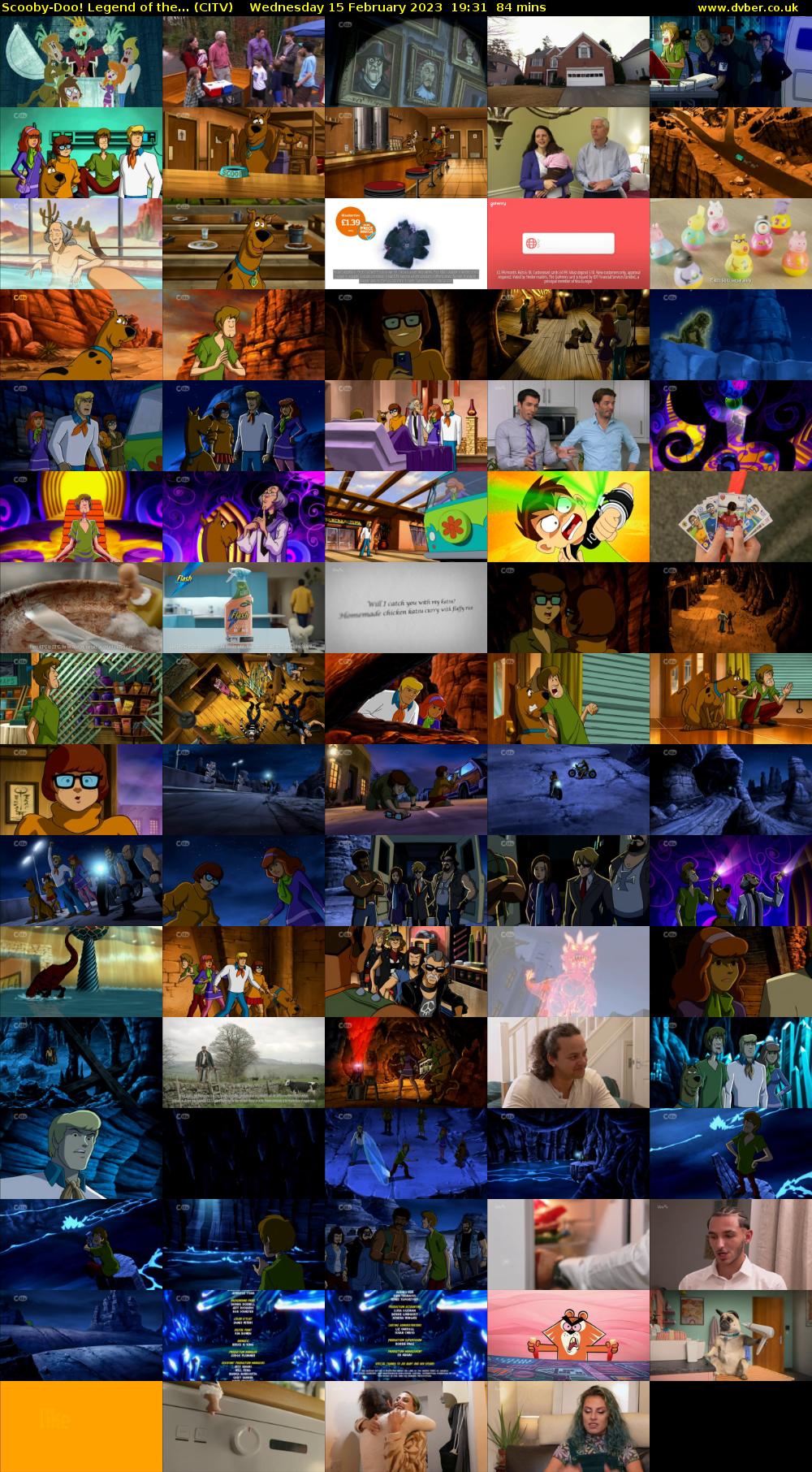 Scooby-Doo! Legend of the... (CITV) Wednesday 15 February 2023 19:31 - 20:55