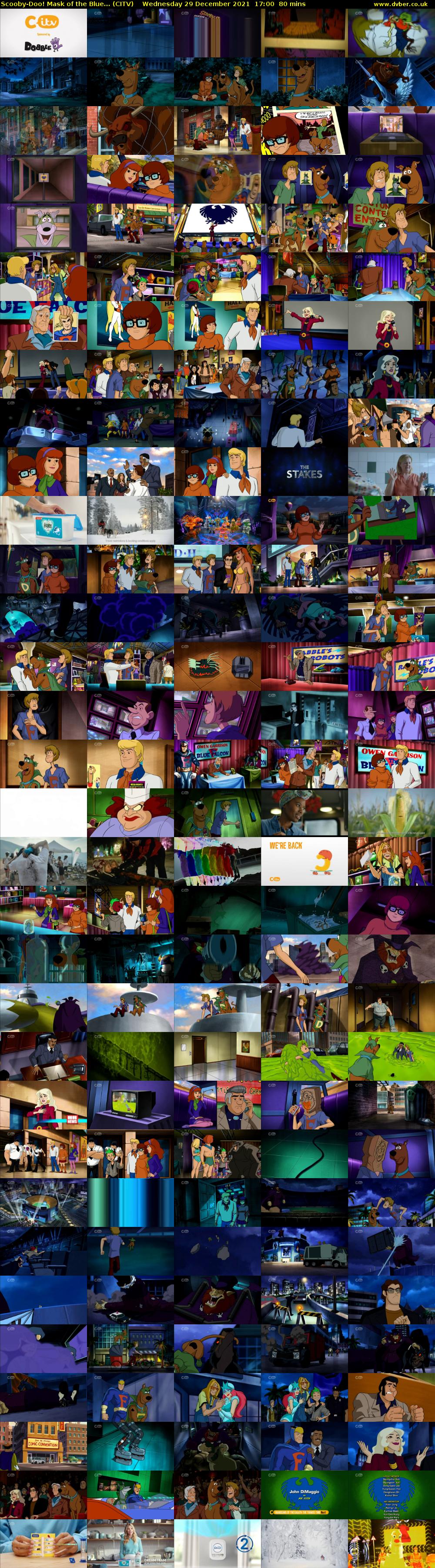 Scooby-Doo! Mask of the Blue... (CITV) Wednesday 29 December 2021 17:00 - 18:20