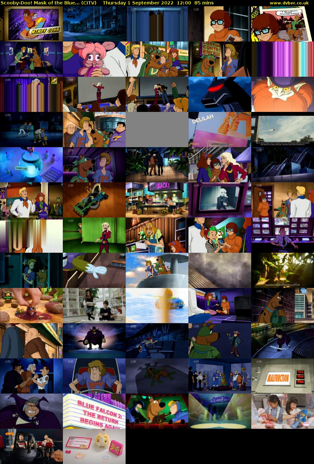 Scooby-Doo! Mask of the Blue... (CITV) Thursday 1 September 2022 12:00 - 13:25