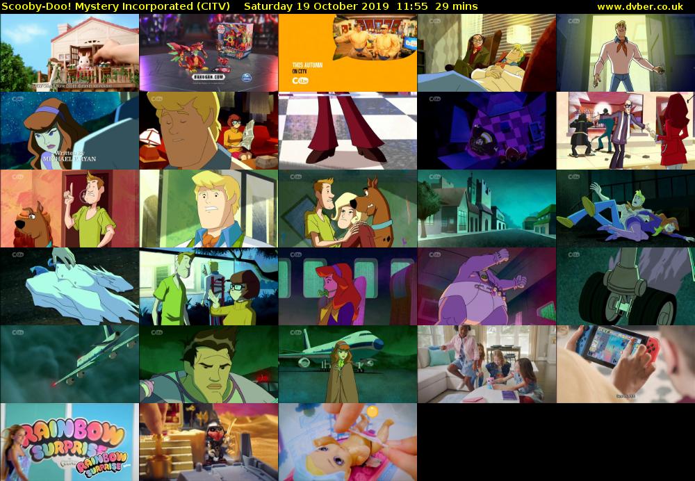 Scooby-Doo! Mystery Incorporated (CITV) Saturday 19 October 2019 11:55 - 12:24