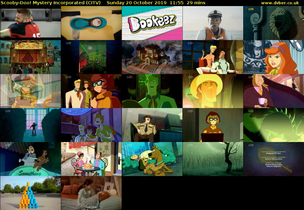 Scooby-Doo! Mystery Incorporated (CITV) Sunday 20 October 2019 11:55 - 12:24