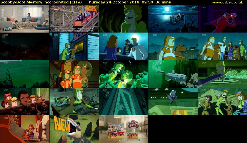 Scooby-Doo! Mystery Incorporated (CITV) Thursday 24 October 2019 09:50 - 10:20