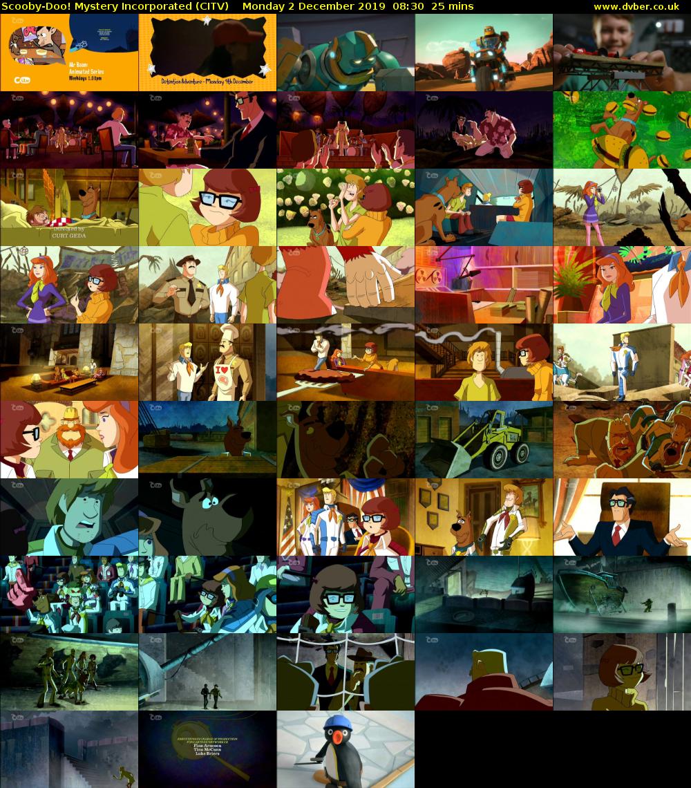 Scooby-Doo! Mystery Incorporated (CITV) Monday 2 December 2019 08:30 - 08:55