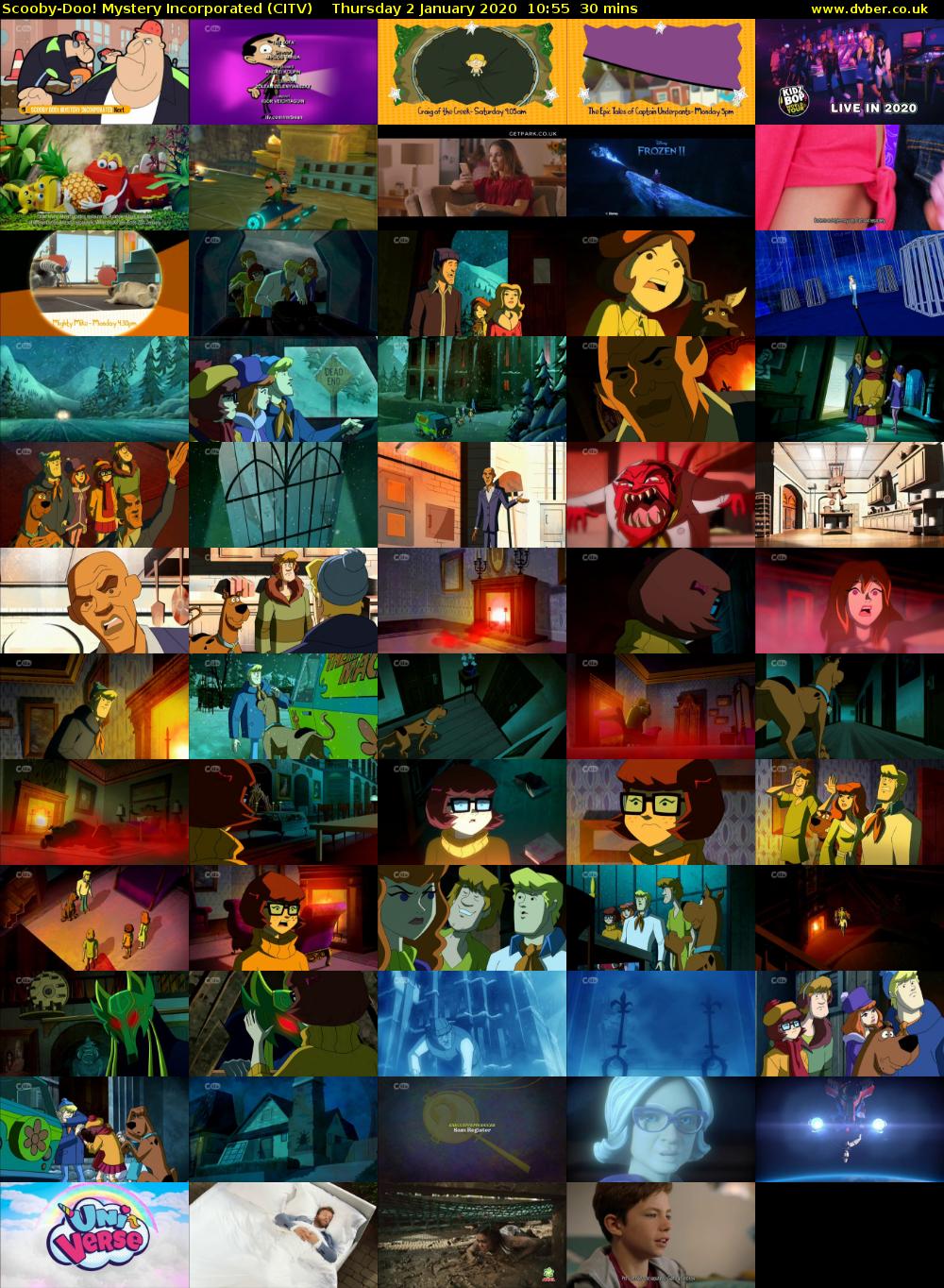 Scooby-Doo! Mystery Incorporated (CITV) Thursday 2 January 2020 10:55 - 11:25