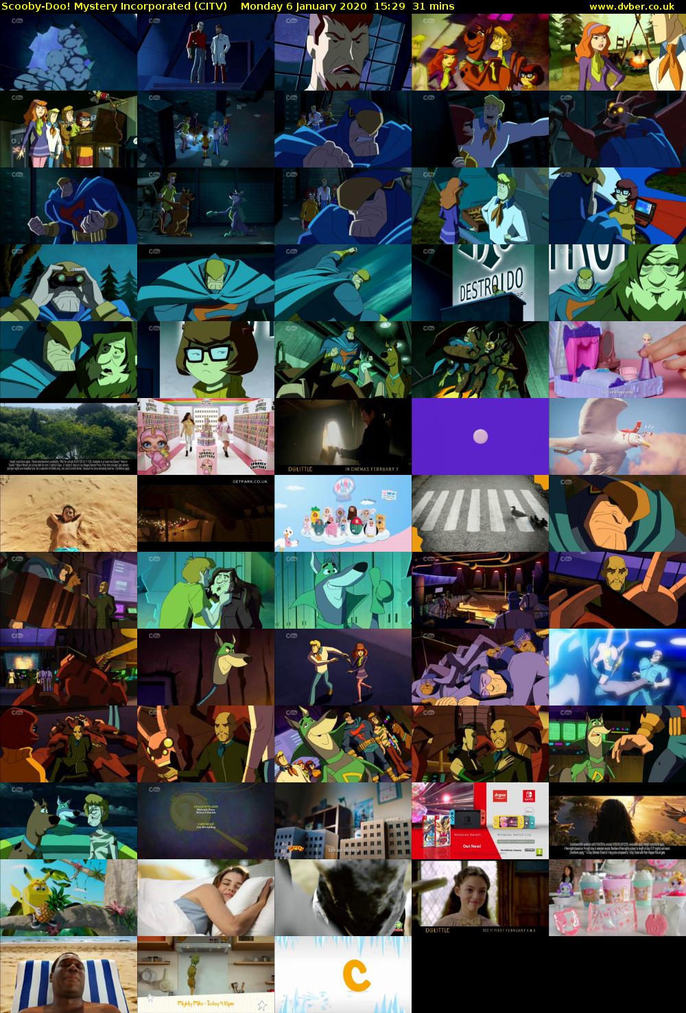 Scooby-Doo! Mystery Incorporated (CITV) Monday 6 January 2020 15:29 - 16:00