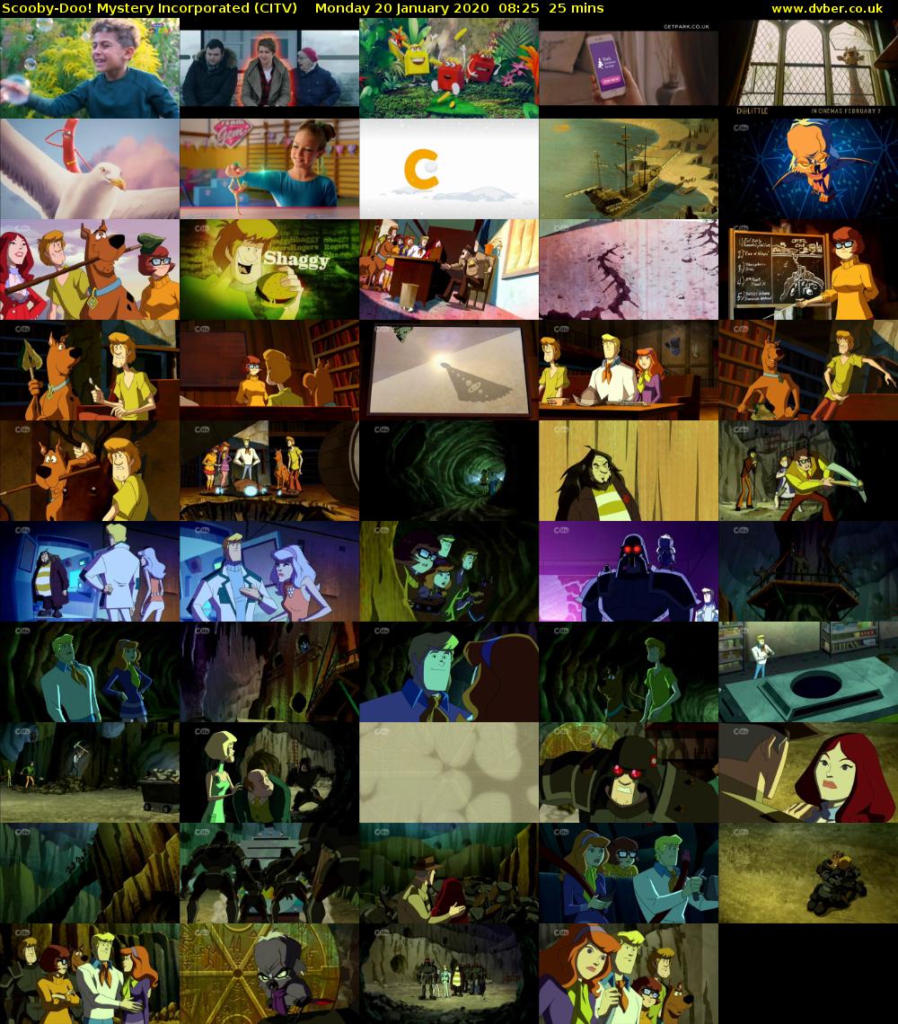 Scooby-Doo! Mystery Incorporated (CITV) Monday 20 January 2020 08:25 - 08:50