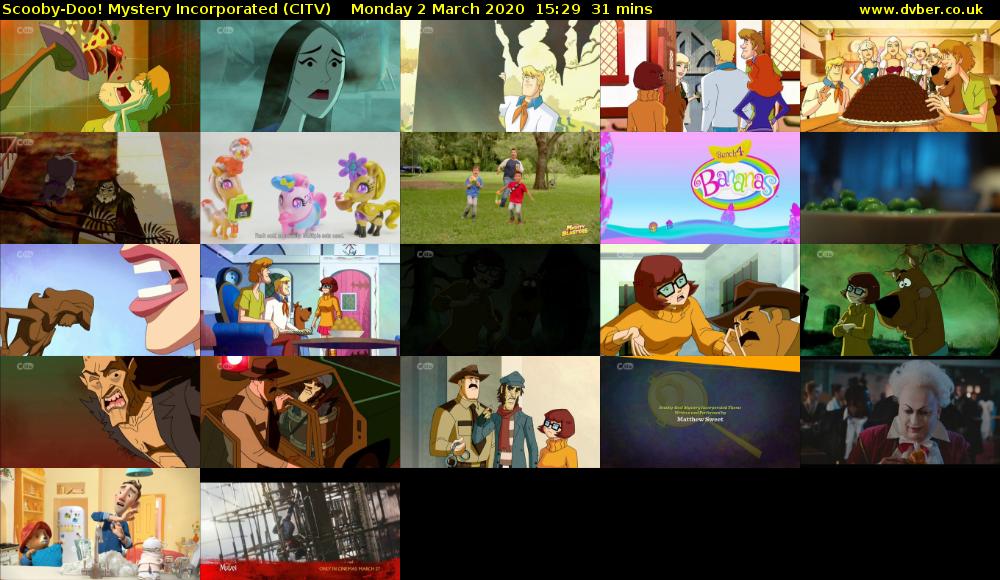 Scooby-Doo! Mystery Incorporated (CITV) Monday 2 March 2020 15:29 - 16:00