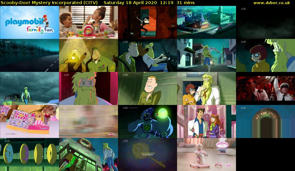 Scooby-Doo! Mystery Incorporated (CITV) Saturday 18 April 2020 12:19 - 12:50