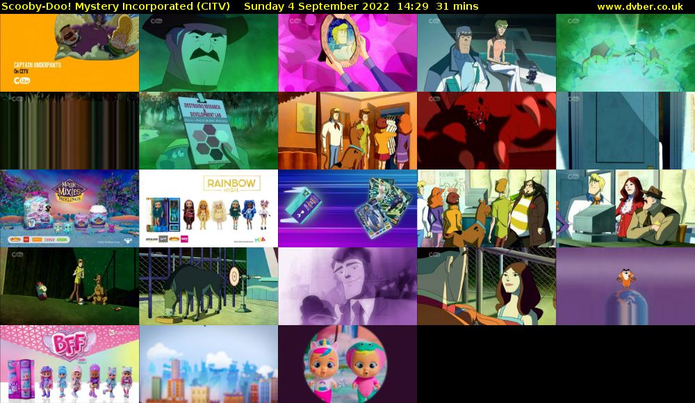 Scooby-Doo! Mystery Incorporated (CITV) Sunday 4 September 2022 14:29 - 15:00