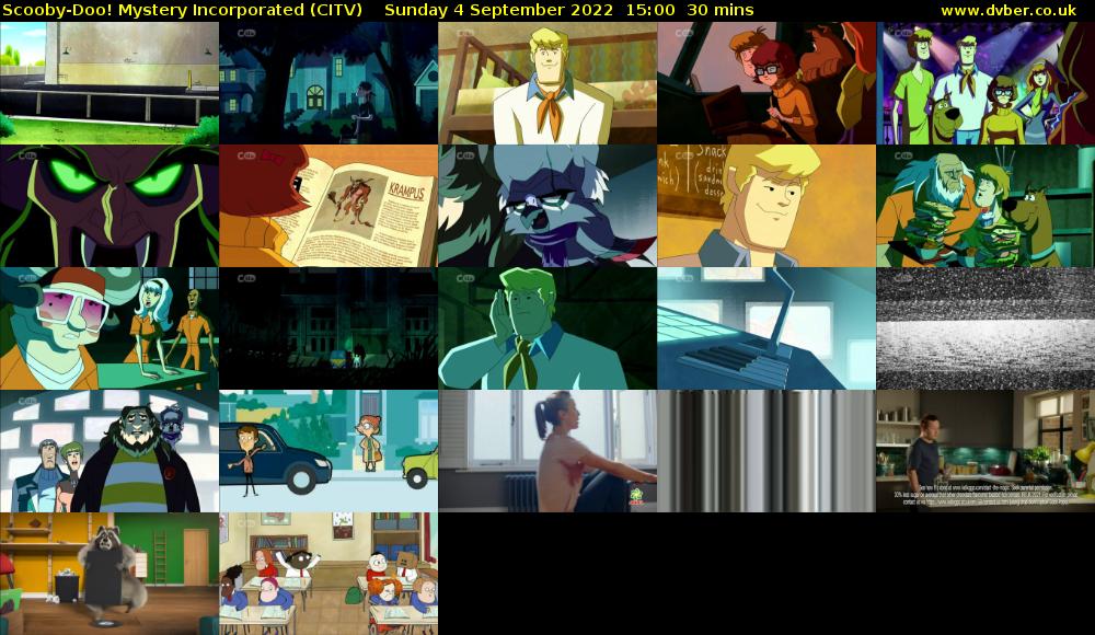 Scooby-Doo! Mystery Incorporated (CITV) Sunday 4 September 2022 15:00 - 15:30