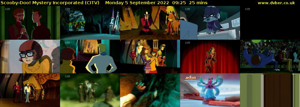 Scooby-Doo! Mystery Incorporated (CITV) Monday 5 September 2022 09:25 - 09:50