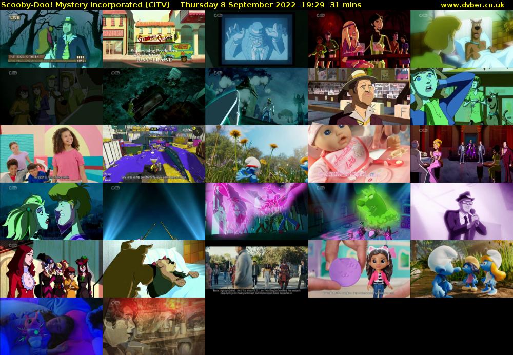 Scooby-Doo! Mystery Incorporated (CITV) Thursday 8 September 2022 19:29 - 20:00