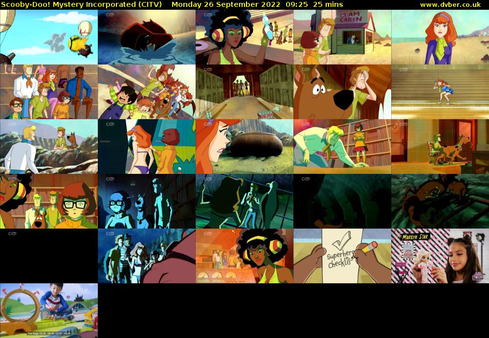 Scooby-Doo! Mystery Incorporated (CITV) Monday 26 September 2022 09:25 - 09:50