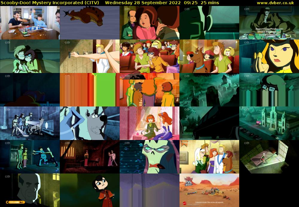Scooby-Doo! Mystery Incorporated (CITV) Wednesday 28 September 2022 09:25 - 09:50
