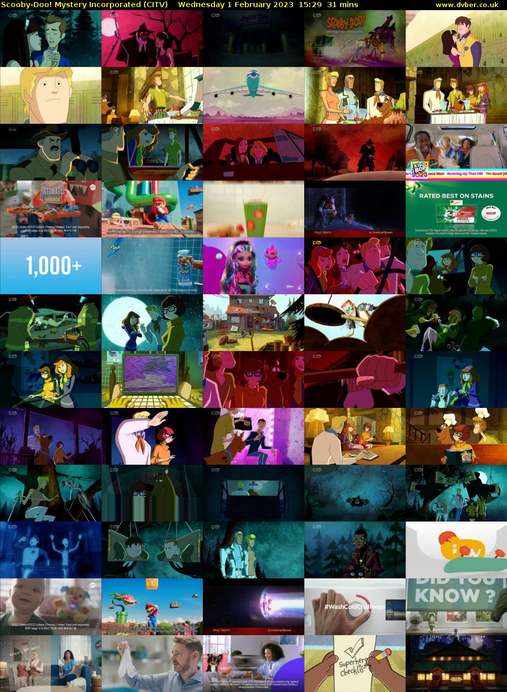 Scooby-Doo! Mystery Incorporated (CITV) Wednesday 1 February 2023 15:29 - 16:00