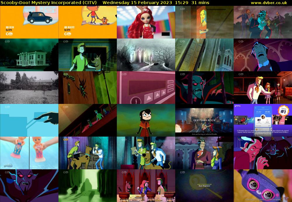 Scooby-Doo! Mystery Incorporated (CITV) Wednesday 15 February 2023 15:29 - 16:00