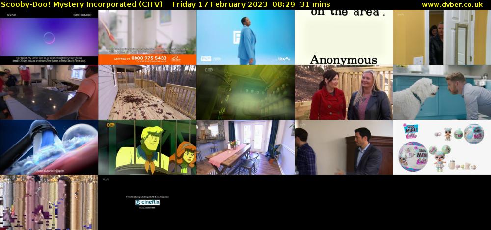 Scooby-Doo! Mystery Incorporated (CITV) Friday 17 February 2023 08:29 - 09:00