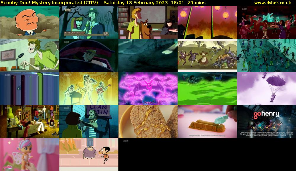 Scooby-Doo! Mystery Incorporated (CITV) Saturday 18 February 2023 18:01 - 18:30