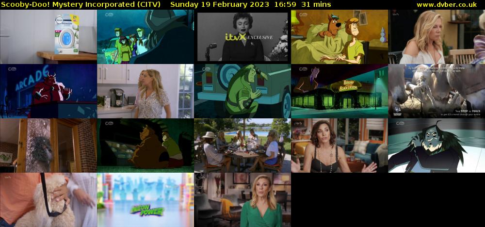 Scooby-Doo! Mystery Incorporated (CITV) Sunday 19 February 2023 16:59 - 17:30