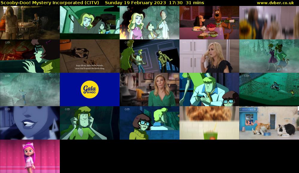 Scooby-Doo! Mystery Incorporated (CITV) Sunday 19 February 2023 17:30 - 18:01