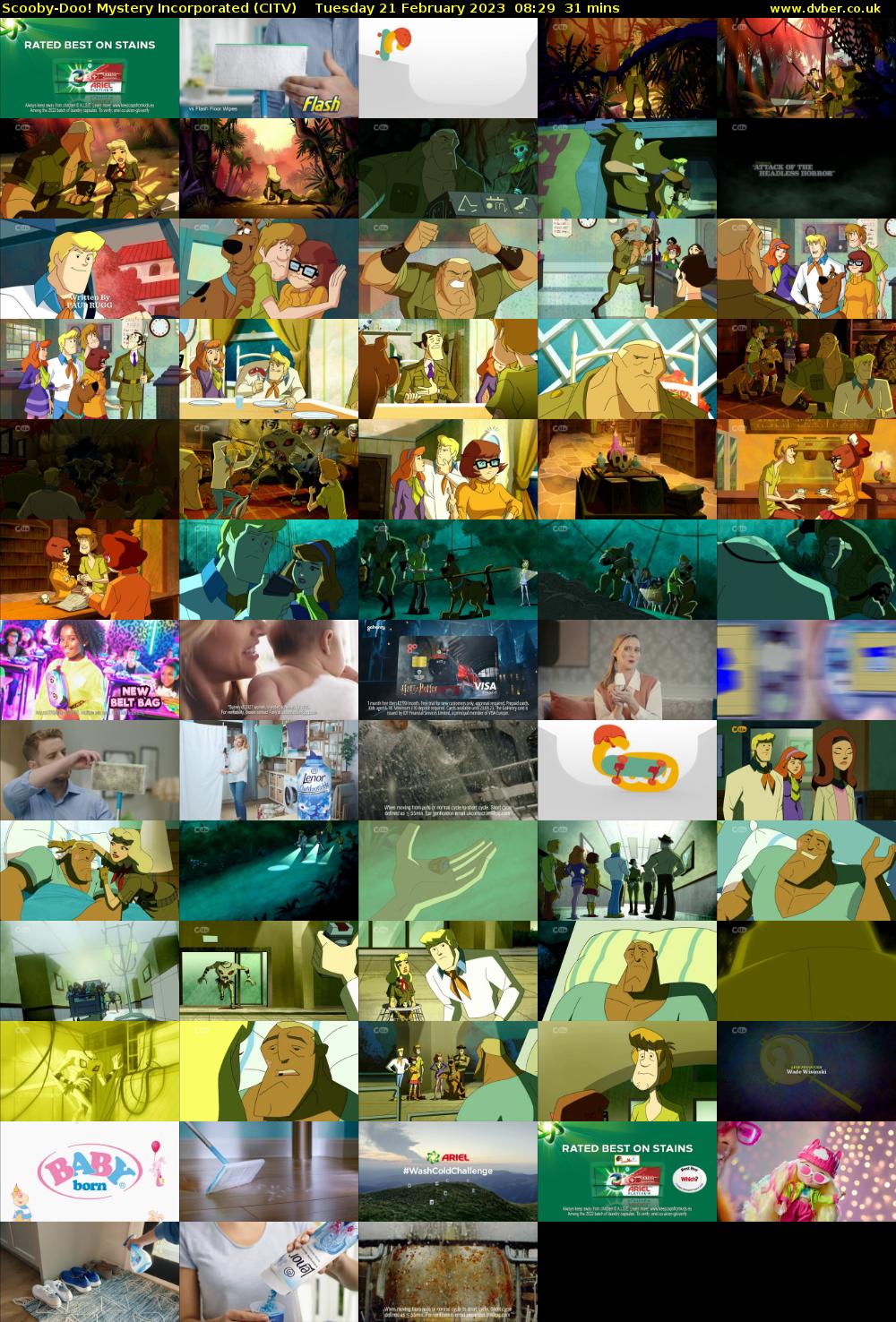 Scooby-Doo! Mystery Incorporated (CITV) Tuesday 21 February 2023 08:29 - 09:00