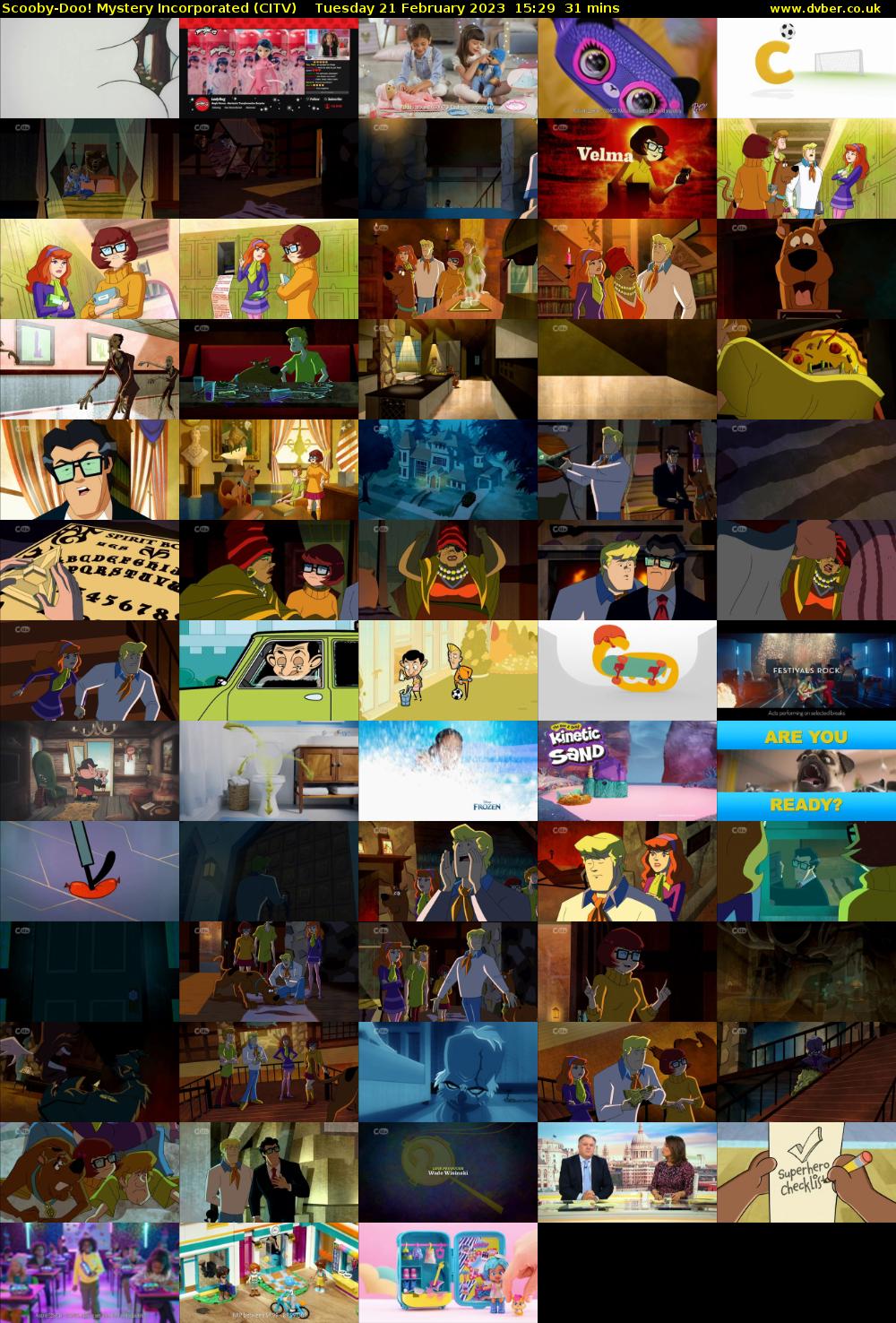 Scooby-Doo! Mystery Incorporated (CITV) Tuesday 21 February 2023 15:29 - 16:00