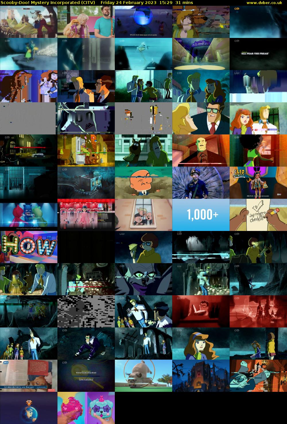 Scooby-Doo! Mystery Incorporated (CITV) Friday 24 February 2023 15:29 - 16:00