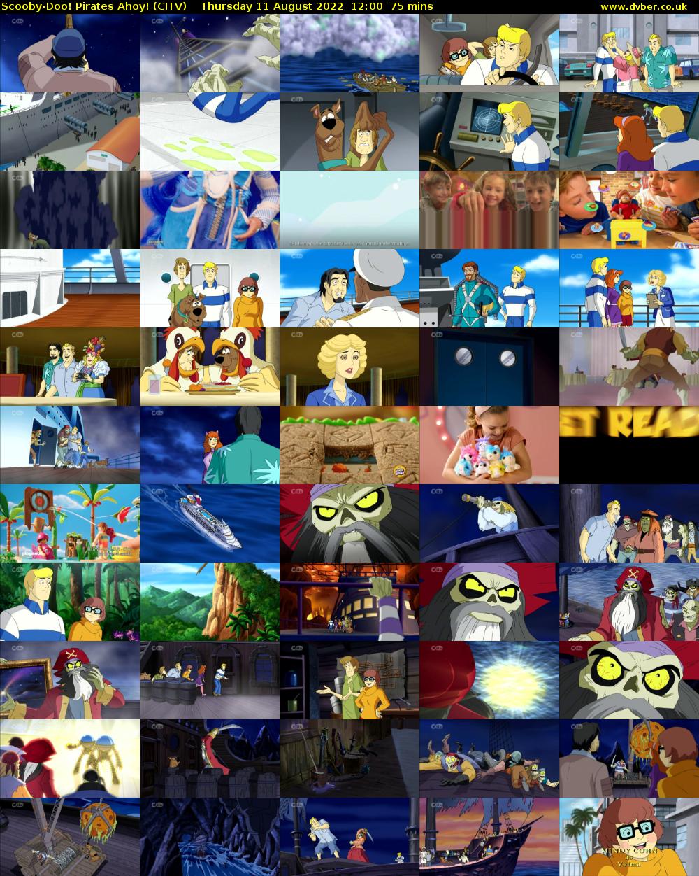 Scooby-Doo! Pirates Ahoy! (CITV) Thursday 11 August 2022 12:00 - 13:15