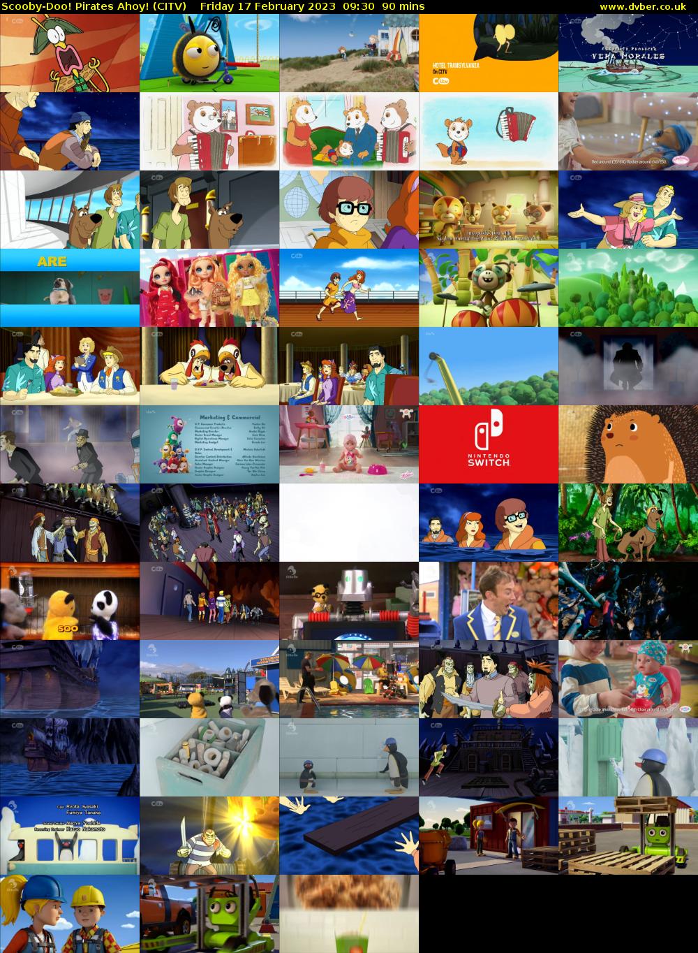 Scooby-Doo! Pirates Ahoy! (CITV) Friday 17 February 2023 09:30 - 11:00