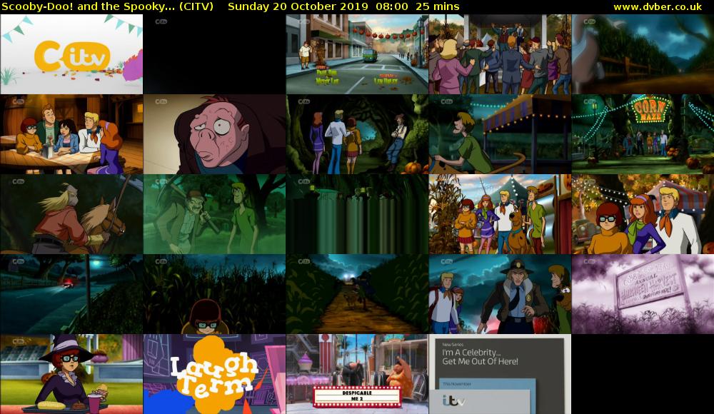 Scooby-Doo! and the Spooky... (CITV) Sunday 20 October 2019 08:00 - 08:25